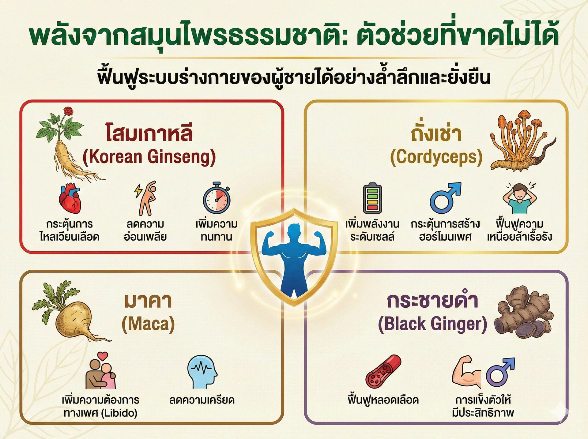 พลังจากสมุนไพรธรรมชาติ ตัวช่วยที่ขาดไม่ได้